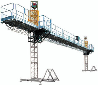 Twin Mast Climbing Work Platform / climbing safety equipment 1500 - 3600kgs for construction